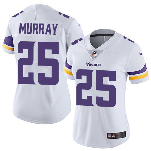 Nike Vikings #25 Latavius Murray White Women's Stitched NFL Vapor Untouchable Limited Jersey